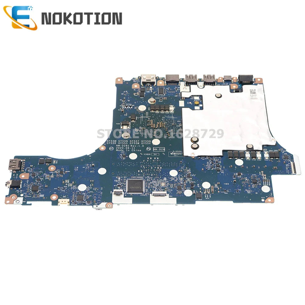 NOKOTION NM-D281 5B20Z21859 5B20Z21600 MAIN BOARD For Lenovo Legion 5-15ARH05H 82B1 Laptop Motherboard R7-4800H CPU RTX2060 6G