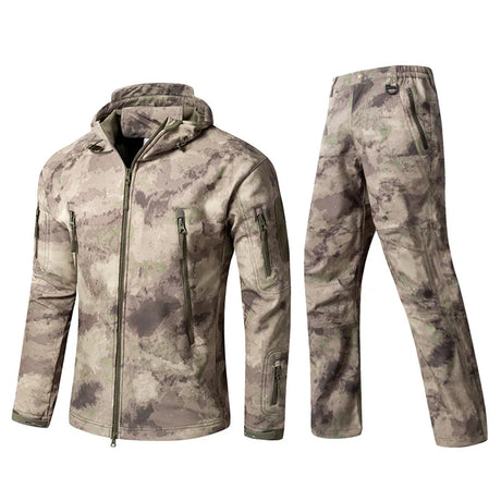 Mege Brand Camouflage Tactical Military Uniform Outdoor Winter Working Clothing Fleece Warm Jacket and Pants Windproof