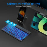 Wireless Bluetooth Keyboard 10inch Backlit Keyboard Backlight  Touchpad Keyboard Mouse For PC IOS Android Windows TV Box iPad