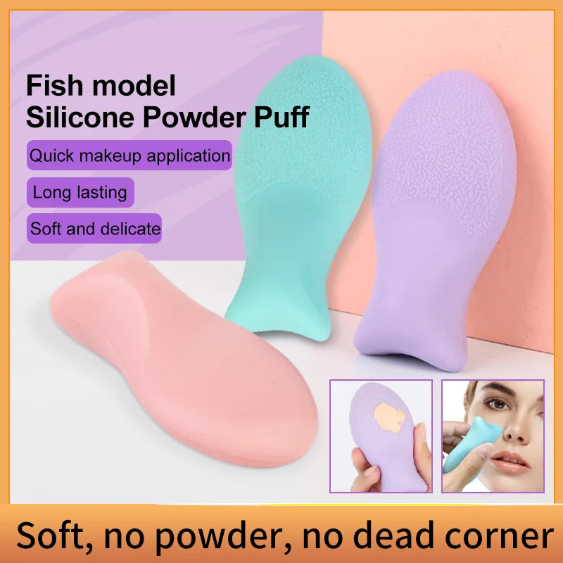 New Silicone Makeup Sponge Jelly Puff Makeup Do Not Eat Powder Puff Face Wash Makeup Puff Make Up Tool Beauty Accessories