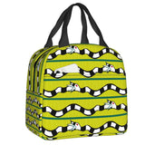 Beetlejuice Sandworm Insulated Lunch Bag for Women Portable Tim Burton Horror Movie Cooler Thermal Lunch Box Work Picnic Bags