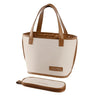 Large lunch bag with cutlery bag, stylish and reusable handbag, leak proof  work, cute and  women's office, school picnic