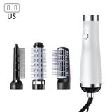 2023 New Hot Air Hair Dryer Brush, Multifunction Electric Hair Straightener Brush Negative  Fast Heat Curler Comb Styler