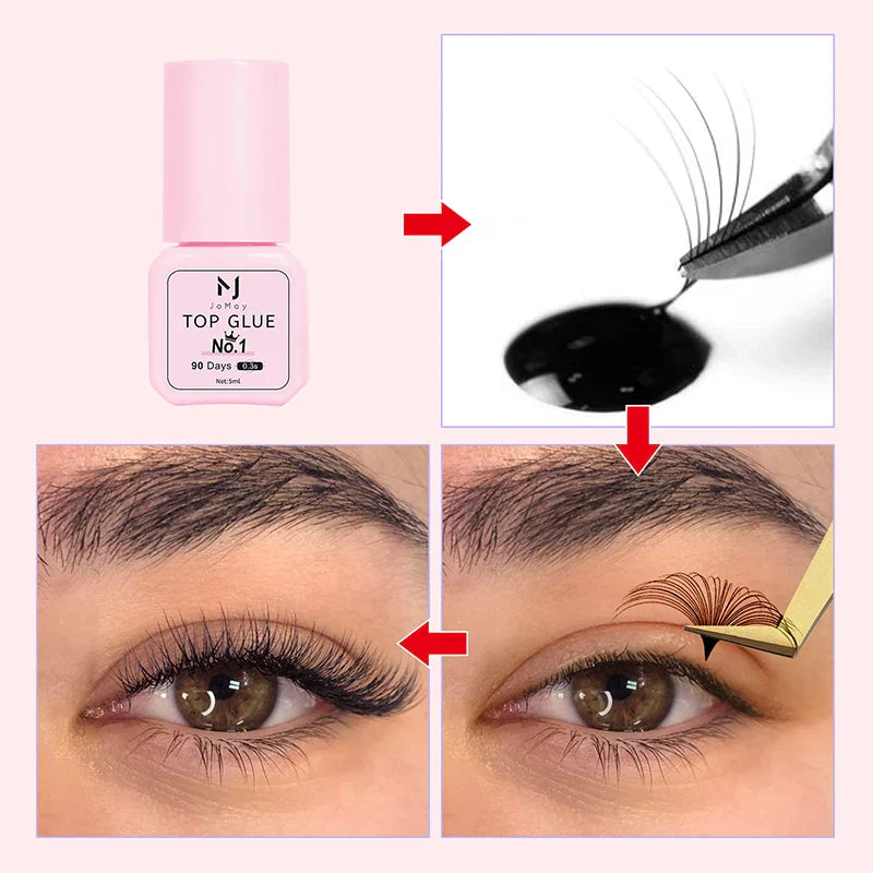 Super Strong Glue Individual Fast Drying Eyelash Extensions No stimulation 5ml False Lash Glue Makeup Tools