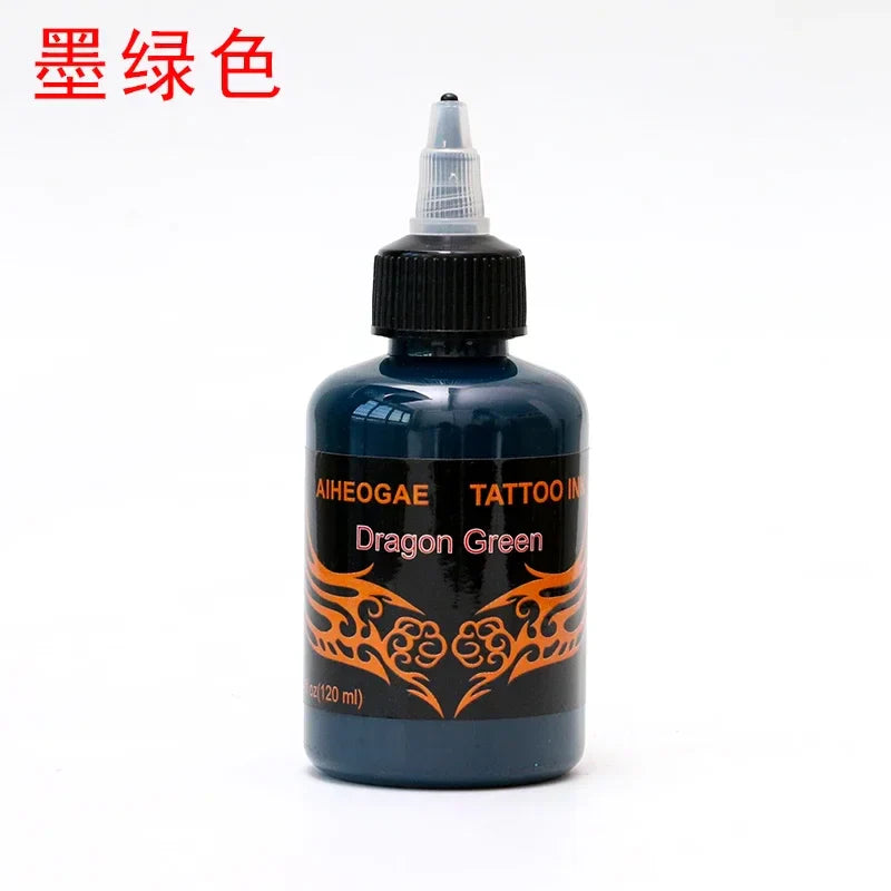 120ml Tattoo Ink Set Permanent Pigment Makeup Professional Ink Natural Plant for Body Art Paint Tattoo Tools Beauty Tattoo