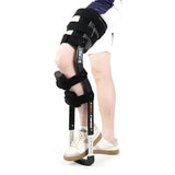 Crutch Support Free Rehabilitation Mobility Aids Knee Walker Single-Leg Telescoping Assisted Walking Training Stick Hands Free