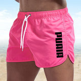 New Hot Summer Swim Trunks Sport Gym Running Shorts Male Beachwear Luxury Beach Shorts Quick Dry Mens Siwmwear Board Briefs