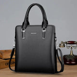 New Luxury Cow Genuine Leather Business Men's Briefcase High Capacity Male Shoulder Bag Men Messenger Tote Computer s