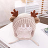 Cute Winter Warm Kids Girl Boys Baby Hats Fleece Wool Hemming Caps with Ball Solid Wool Ear Protection Hats Soft Newborn Bonnet