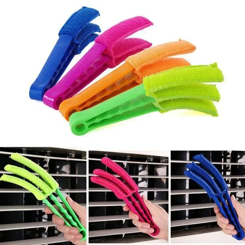 Washable Window Cleaner Microfiber Dust Cleaner Brush For Venetian Air Conditioner Car Window Groove Dust Cleaning Tool