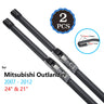 For Mitsubishi Outlander 2003~2019 Wiper Blade Car Accessories Stickers Front Windshield Wipers 2007 2008 2015 2016 2017 2018