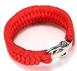 Braided Paracord Bracelets for Men Women Outdoor Camping Parachute Rope Clasp Survival Bracelet Multi-Function Adjustable 2022