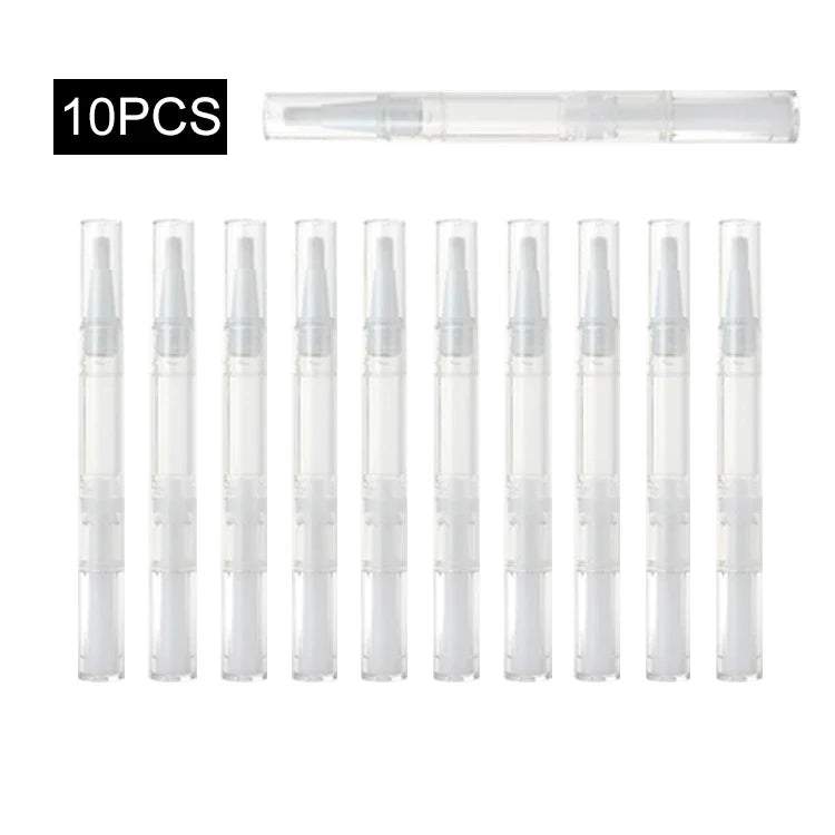 20 PCS Transparent Twist Pens Empty Nail Oil Pen with Brush Empty Cuticle Oil Pen Cosmetic Container Pen Lip Gloss Tubes