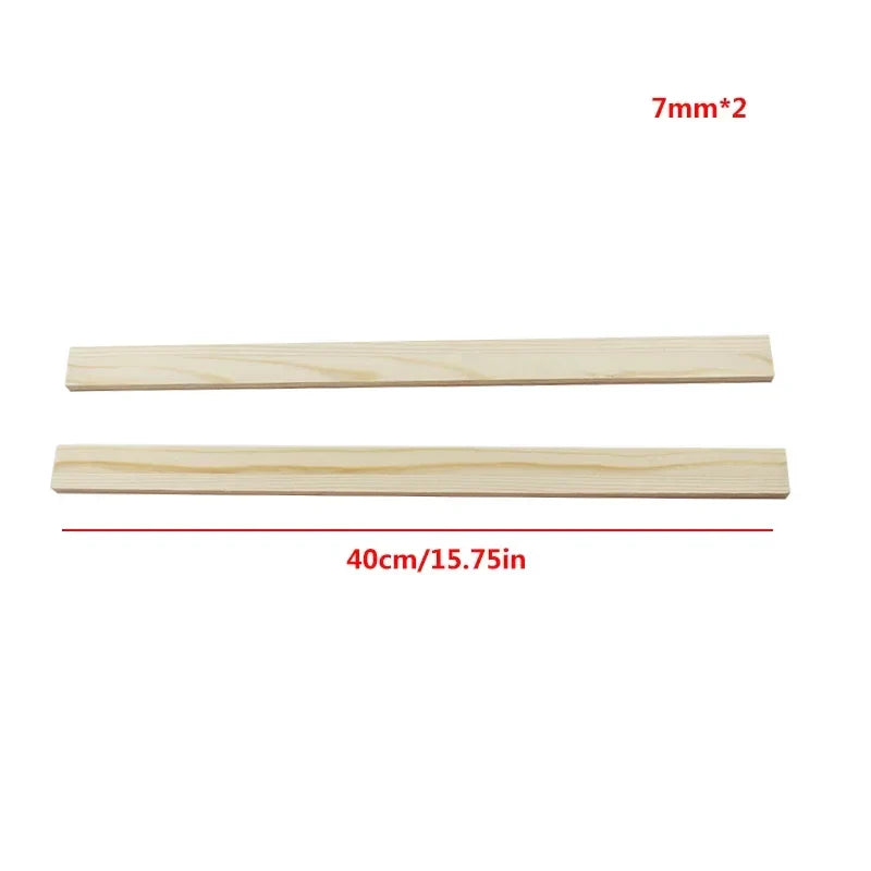 6Pcs  Mud Roller Guide Wooden Strip Mud Plate Forming Guide Rail Ceramic Clay Board Guide Pottery Polymer Modeling Tools 5-10mm