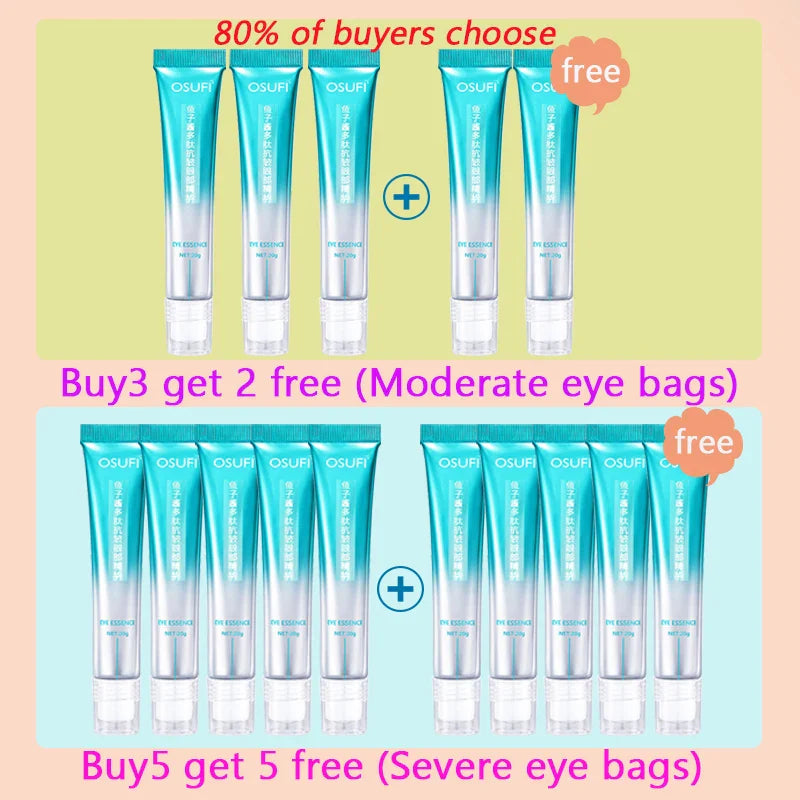 Peptide Anti-Wrinkle Eye Cream 7 Days Remove Puffiness Under Eye Bags  Whiten Dark Circle Fade Fine Line Tighten Korea Cosmetics