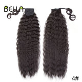 Bella Curly Synthetic Hair Ponytail Extensions 30 Inch Long Curly Ponytail Clip In Hair For Women Wrap Around