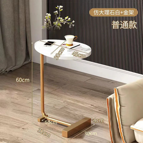 Side Table Simple Corner Table Living Room Home Hotel Homestay Side Table Bedside Cabinet Mobile Small Apartment Coffee Table