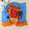 100% Natural Silk Scarf Women Luxury Brand Digital Print Flowers Silk Pashmina Shawl Female Long Bandana Foulard 2020 Oversize