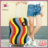 Suitcase Cover Stretch Travel Luggage Protector Fashion Elastic Luggage Case Dust Cover Suitcase Trolley Case Cover Organizer