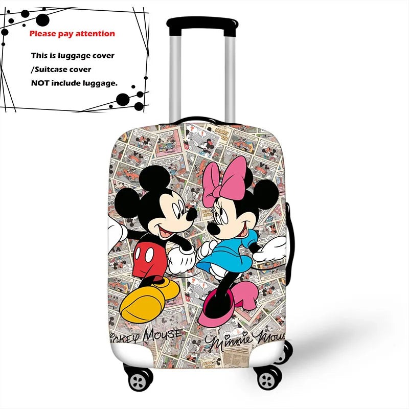 18-32 Inch Mickey Minnie Elastic Luggage Protective Cover Trolley Suitcase Protect Dust Bag Case Travel Accessories