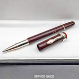 PPS Inheritance Series MB Red&Black Classic Fountain Rollerball Ballpoint Pen with Exquisite Snake Clip Writing Smooth