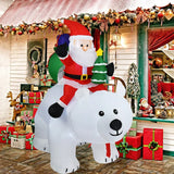 Christmas Inflatable Decoration Toy Built-in LED Lights Inflatable Model Indoor Outdoor Ornament Xmas Party New Year Garden Deco