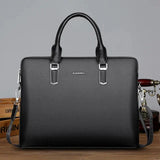 New Luxury Cow Genuine Leather Business Men's Briefcase High Capacity Male Shoulder Bag Men Messenger Tote Computer s