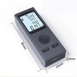 Mini Laser Rangefinder Digital Tape Measure Laser Ruler USB Charge Aluminum Alloy Fuselage Measuring Distance: 30m/50m