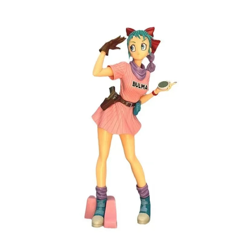 Anime Cartoon Dragon Ball Girl Series Bulma Ranchi Bulma Bidili Qiqi Animation Model Ornament Hand Figure Toy Gifts