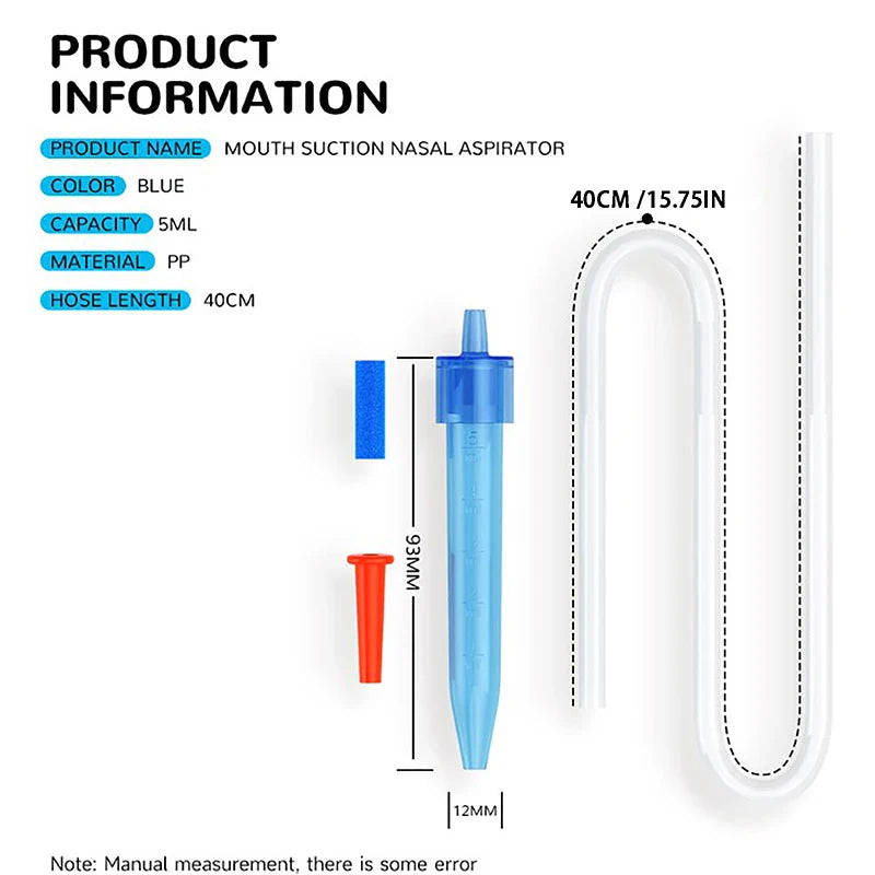 Baby Mouth Suction Nose Baby Cleaning Nose Anti-ride Nose Nasal Aspirator Baby Health Care Dropper Accessories