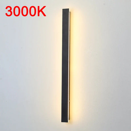 Modern Waterproof LED Outdoor Wall Lamp Long Strip IP65 Porch Lights Exquisite acrylic Light Source landscape architect