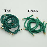 30PCS 5mm Twilled Cords Knotted Elastic Hair Bands Golden Caps Hair Ties for Girls Elasticity Ponytail Holders Hair Scrunchies