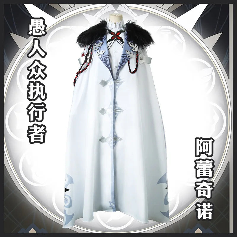 Game Anime Genshin Impact Fatui The Knave Arlecchino cosplay cloak halloween clothes Uniform New Skin