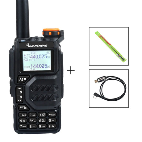 50-600MHz RX Walkie Talkie UV-K5 Quansheng VHFUHF 136-174MHz 400-470MHz RX TX Both DTMF VOX FM Air Band Wireless Freq Copy Radio