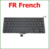 New Replacement Keyboard For Macbook Pro 13" A1278 Keyboard UK US RU DE PT CH SE HU NO DK KR Layout 2009 2010 2011 2012 Year