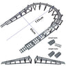 Uphill Tracks City Trains Track Rail Bricks Model straight curved soft Flexible Switch Railway  Building Blocks kids Toys