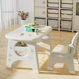 Children Furniture Study Table for Kids Plastic Home Kindergarten Game Learning Table Kid's Desk and Chair Set Baby Toy Desk