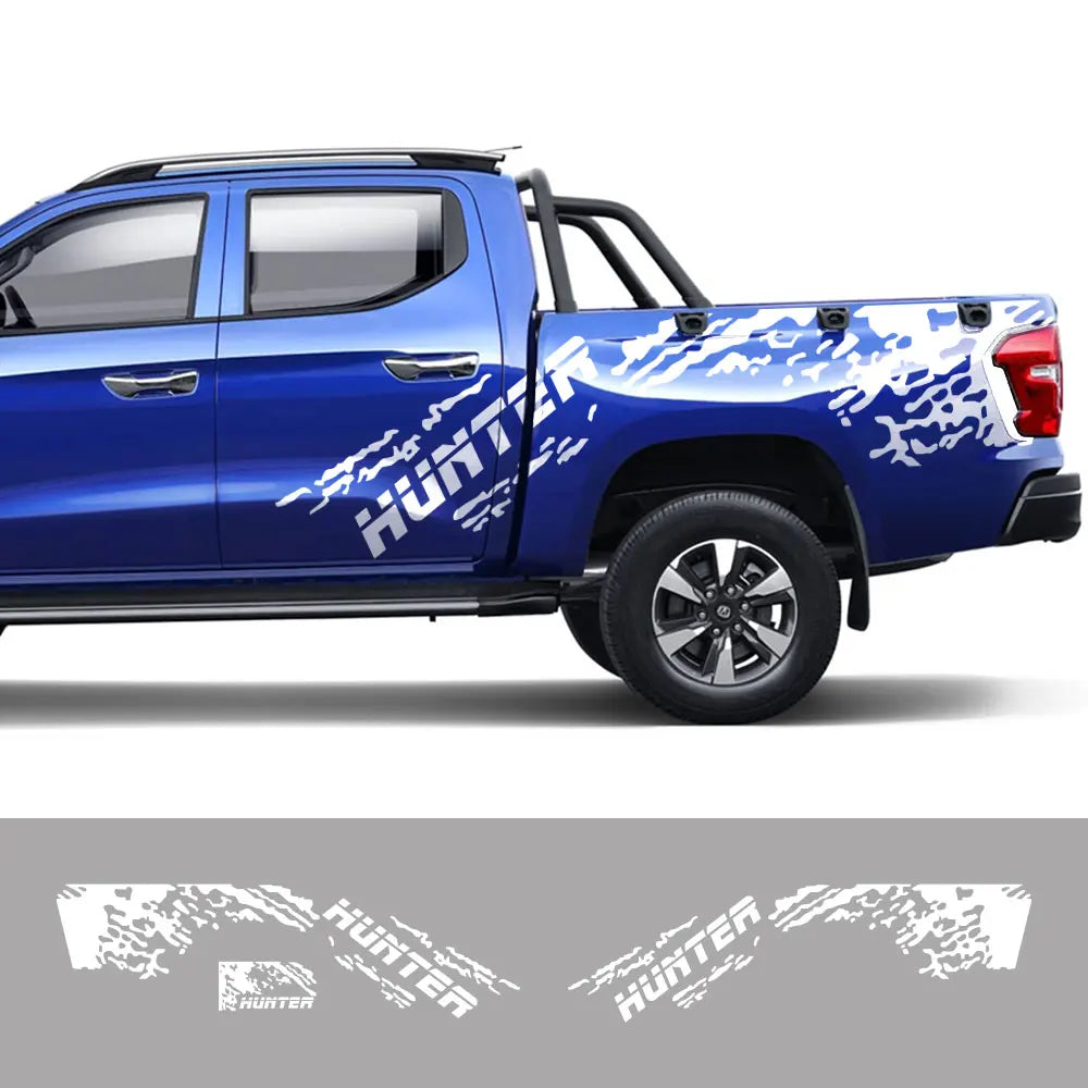 Pickup Body Side Sticker For Changan Hunter F70 Omega Sigma Truck Graphics Splash Grunge Decal Trunk Car Cover Auto Accessories