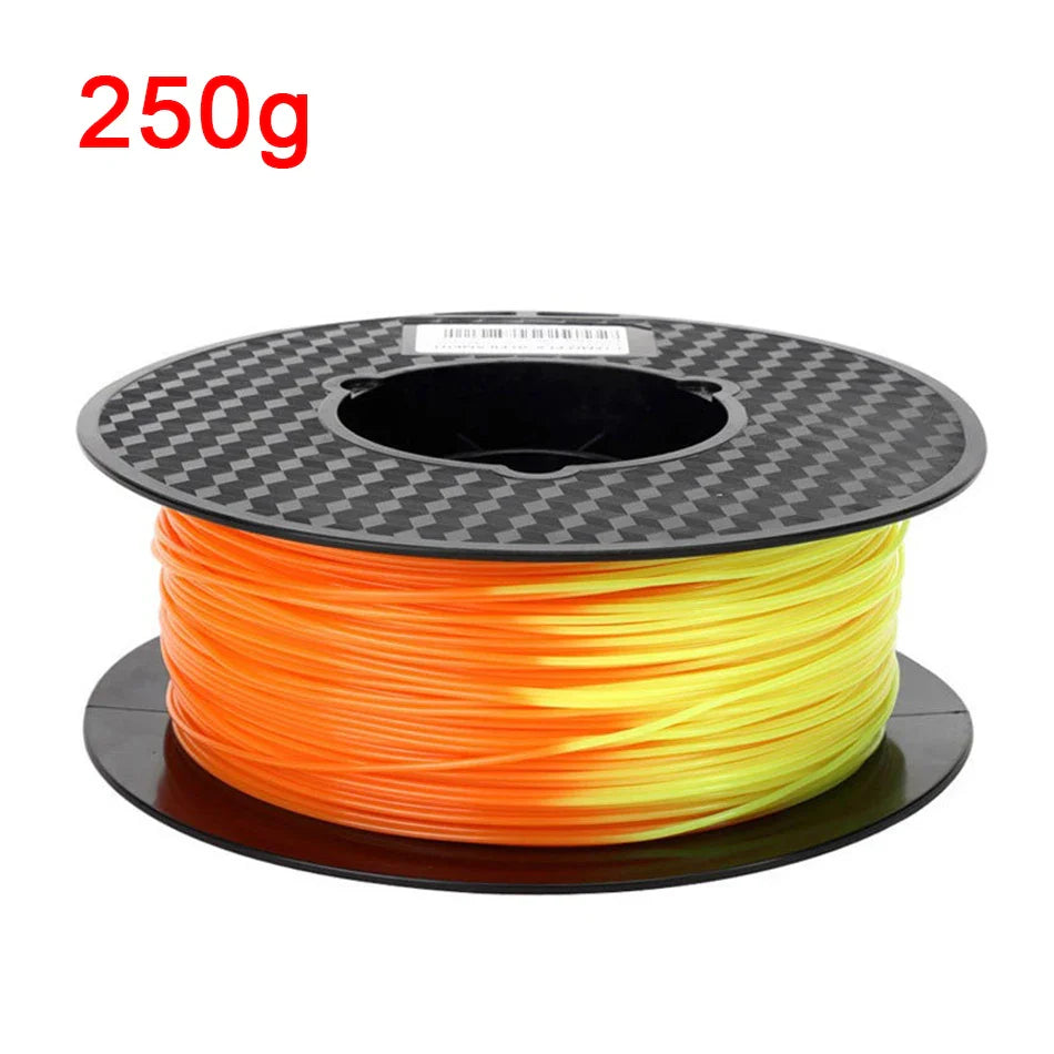 1.75mm PLA 3D Printer Filament Color Change with Temperature 31-45 Degrees Dark Green to Red to Yellow 3D Printing Material