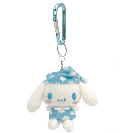 Kawaii Sanrio Plush Pajamas Keychain Hello Kitty Kuromi Cinnamoroll My Melody Cute Plush Toys Doll Car Key Bag Pendant Toys Gift