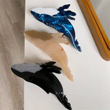 Blue Whale Hair Claw Acetate Hair Clips For Women Popular Hair Catches Animal Hair Clip Cute Sea Creature Claw Clips Hair Fork