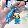 Pokemon Keychain Anime Figures Pikachu Cartoon Key Chain Charmander Psyduck Fashion Bag Keyring Pendant Accessories Toy Kid Gift