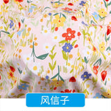 Artificial cotton fabric in stock wholesale of summer pajamas and dress fabrics  cute cotton fabric Apparel Fabrics & Textiles