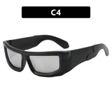 Fashion Women's Y2K Rectangle Sunglasses Men and Women Trendy Hip-Hop Sun Glasses Male Sports Cycling Eyewear UV400 Goggles