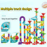 Marble Run Building Blocks Marbles Slide Toys For Children DIY Assemble Creativity Constructor Educational Toys Children Gift