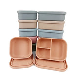 Silicone Food Container Portable Bento Lunch Box Microware Home Kitchen Outdoor Food Storage Containers Box