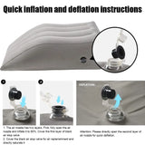 Portable Inflatable Elevation Wedge Leg Foot Pillow Elevation Camping Car Inflatable Bed Wedge Leg Lift Pillow Leg Lift Cushion