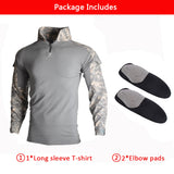 US Army Tactical Pants Military Uniform Airsoft Paintball Camouflage Combat Shirts Rapid Assault Long Sleeve Shirt Pants +Pads