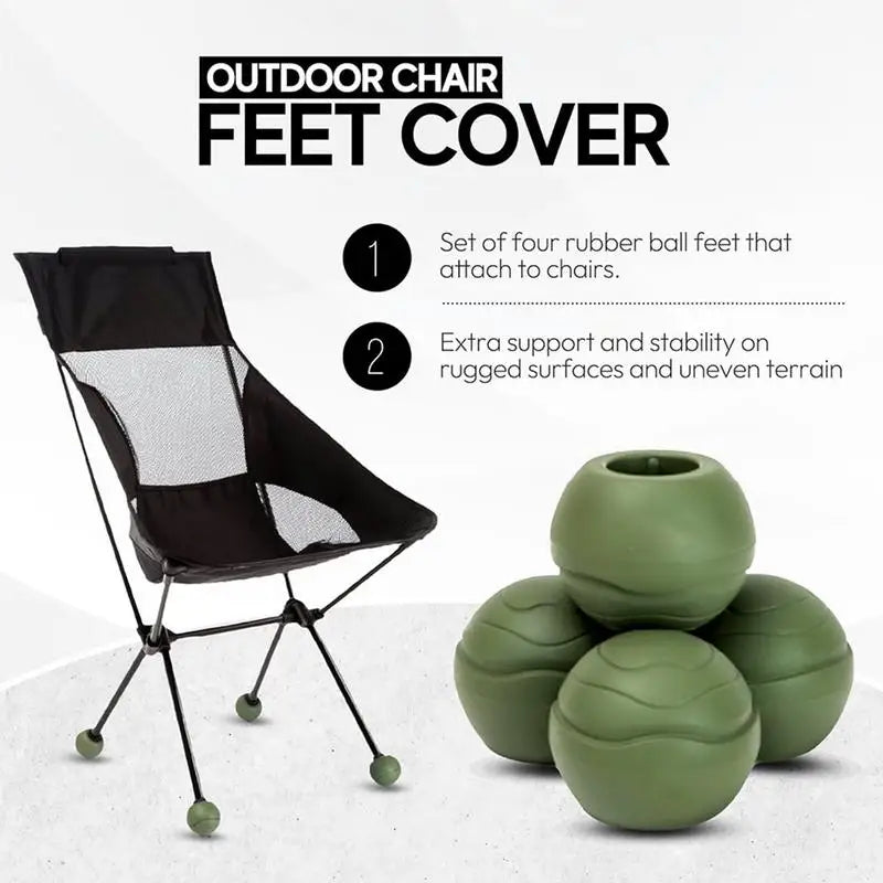 Furniture Leg Protectors Furniture Feet Rubber Ball Covers Non-slip Furniture Feet Protector Mats Camping Chair Covers Chair Leg