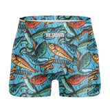 2024 Summer Swimming Trunks Men's Professional Tights Jammer Swimwear Outdoor Beach Printed Durable Training Surfing Swim Shorts